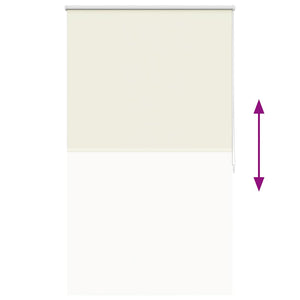 vidaXL Blackout Blind 124.4 x 175 cm, Fabric Width 120 cm, Off-White