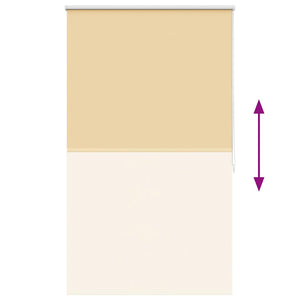 vidaXL Blackout Roller Blind 124.4 x 175 cm, Fabric Width 120 cm, Beige