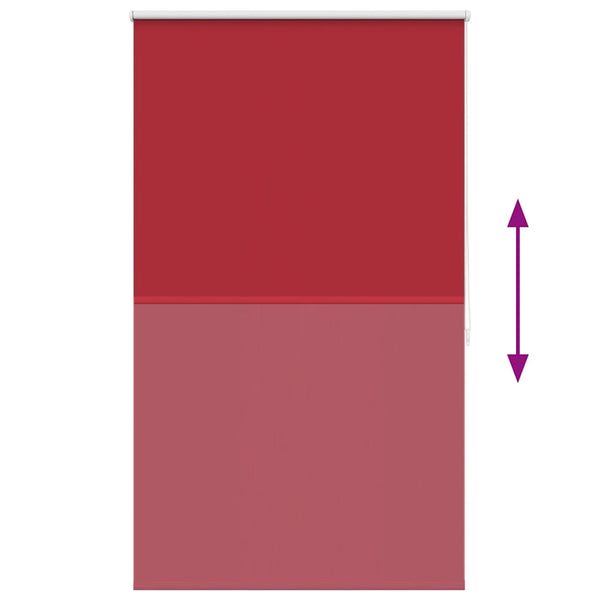 vidaXL Blackout Blind 124.4 x 175 cm, fabric width 120 cm, red