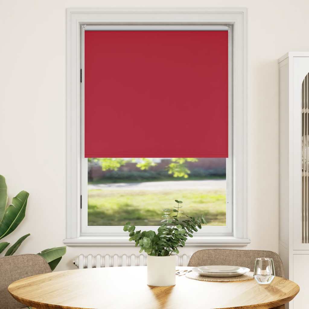 vidaXL Blackout Blind 124.4 x 175 cm, fabric width 120 cm, red