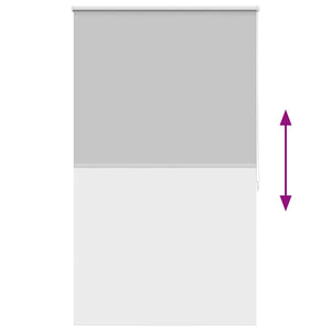 vidaXL Blackout Roller Blind 124.4 x 175 cm, fabric width 120 cm, grey