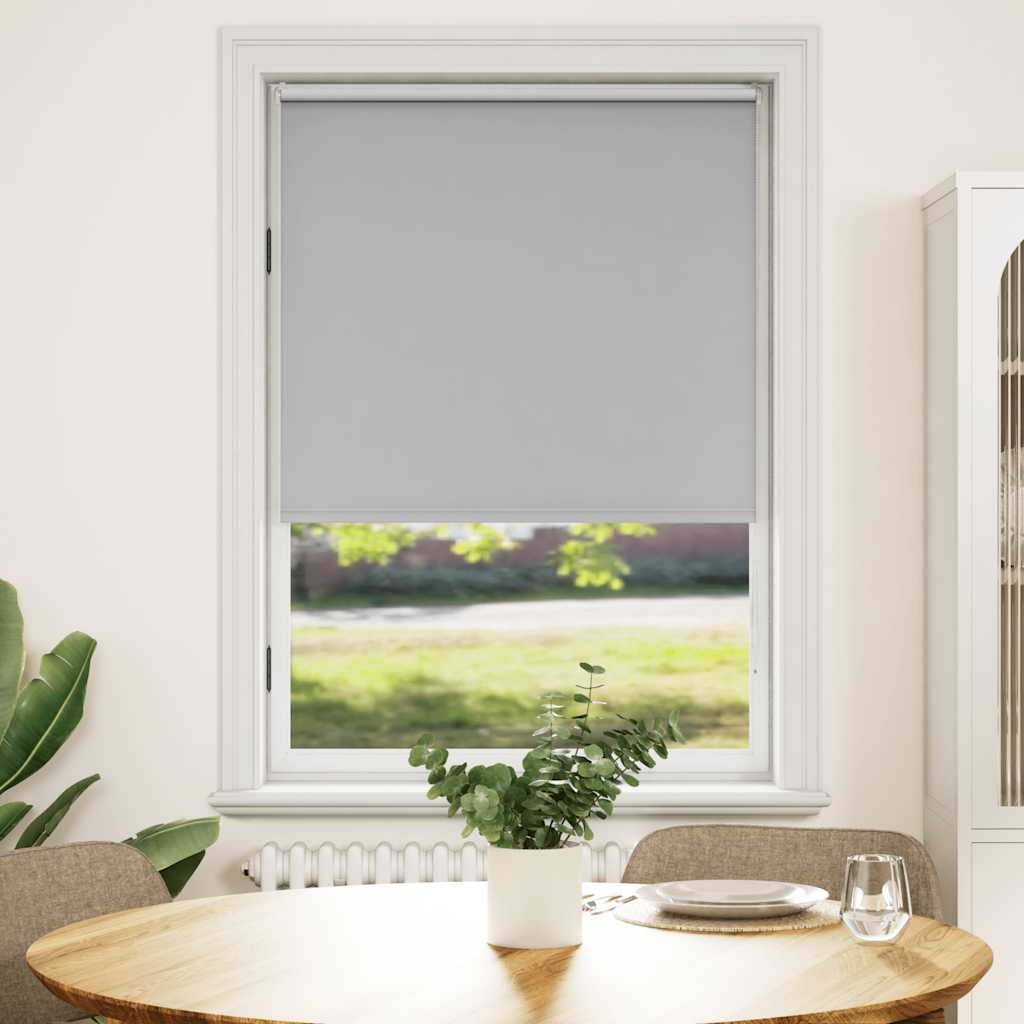vidaXL Blackout Roller Blind 124.4 x 175 cm, fabric width 120 cm, grey