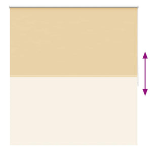 vidaXL Blackout Roller Blind 144.4 x 175 cm, fabric width 140 cm, beige