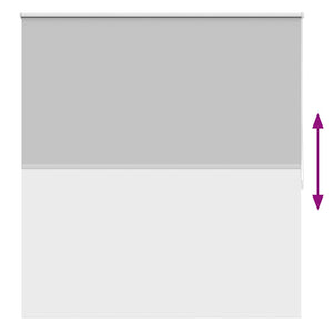 vidaXL Blackout Roller Blind 144.4 x 175 cm, fabric width 140 cm, grey