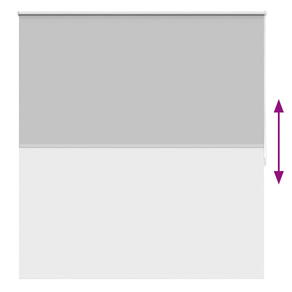 vidaXL Blackout Roller Blind 144.4 x 175 cm, fabric width 140 cm, grey
