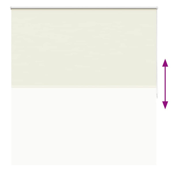 vidaXL Blackout Blind 164.4 x 175 cm, Fabric Width 160 cm, Off-White
