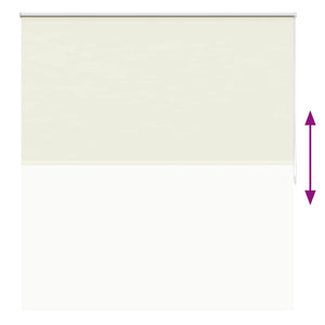 vidaXL Blackout Blind 164.4 x 175 cm, Fabric Width 160 cm, Off-White