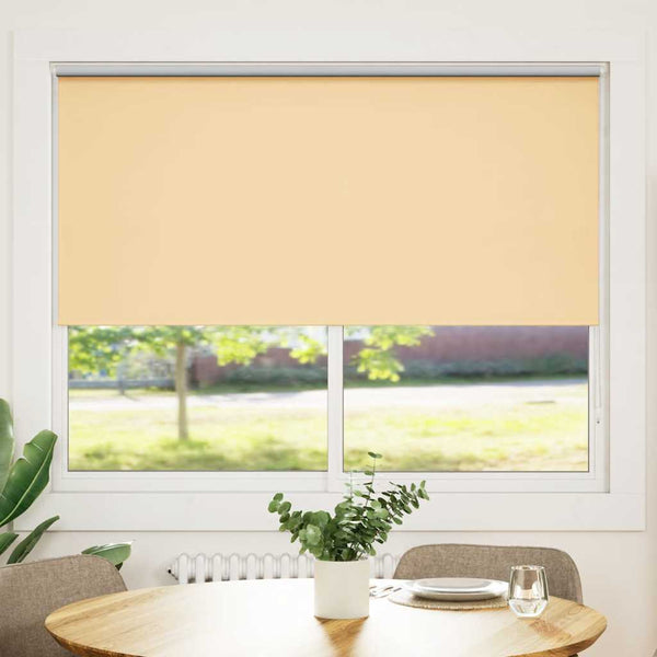 vidaXL Blackout Blind 164.4 x 175 cm, Fabric Width 160 cm, Beige