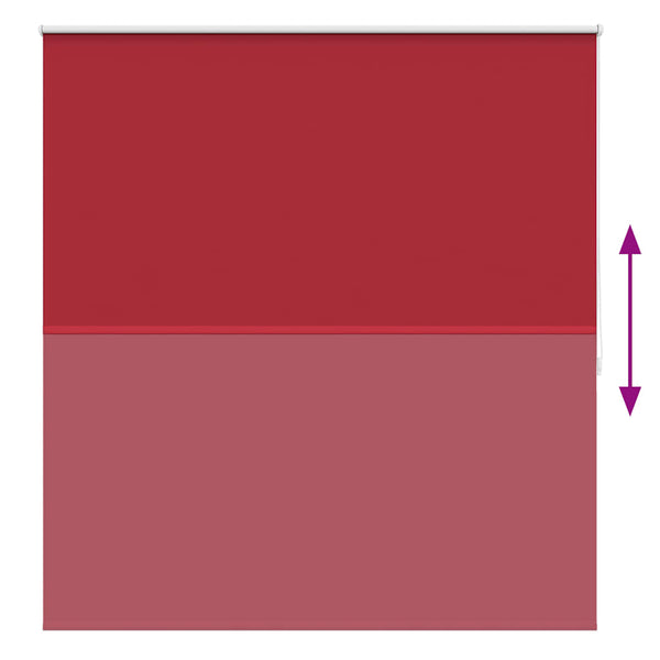 vidaXL Blackout Blind 164.4 x 175 cm, Fabric width 160 cm, red
