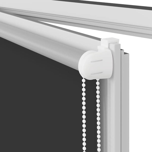 vidaXL Blackout Roller Blind 164.4 x 175 cm, Fabric Width 160 cm, Black