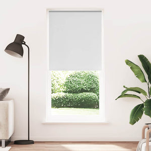 vidaXL Blackout Roller Blind 84.4 x 230 cm, Fabric Width 80 cm, White