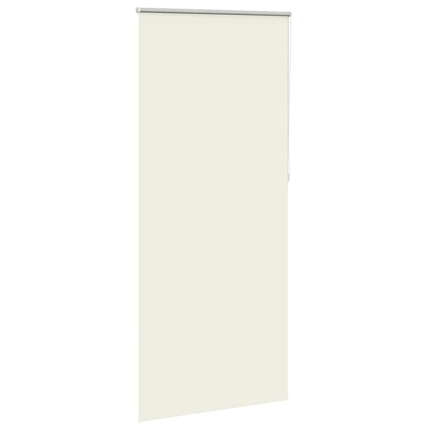 vidaXL Blackout Roller Blind 84.4 x 230 cm, Fabric Width 80 cm, Off-White