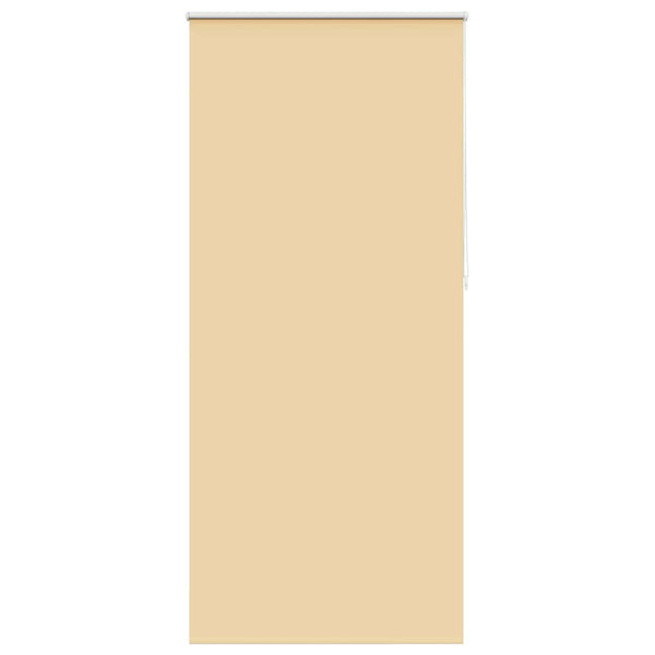 vidaXL Blackout Roller Blind 84.4 x 230 cm, Fabric Width 80 cm, Beige