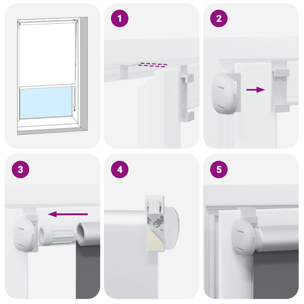 vidaXL Blackout Roller Blind 84.4 x 230 cm, Fabric Width 80 cm, Red