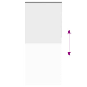 vidaXL Blackout Blind 104.4 x 230 cm, fabric width 100 cm, white
