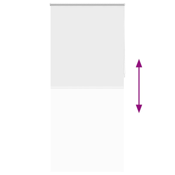 vidaXL Blackout Blind 104.4 x 230 cm, fabric width 100 cm, white