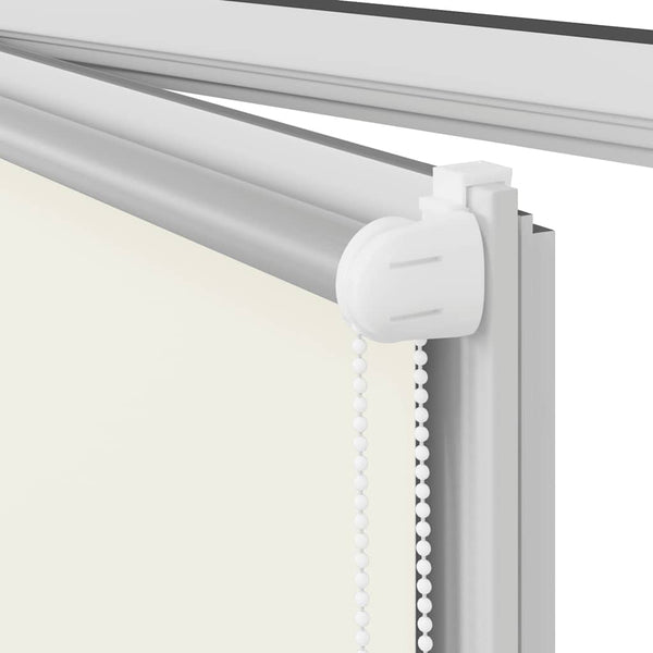 vidaXL Blackout Roller Blind 104.4 x 230 cm, Fabric Width 100 cm, Off-White