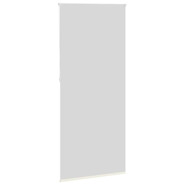 vidaXL Blackout Roller Blind 104.4 x 230 cm, Fabric Width 100 cm, Off-White