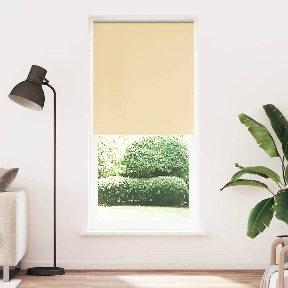 vidaXL Blackout Roller Blind 104.4 x 230 cm, Fabric Width 100 cm, Beige