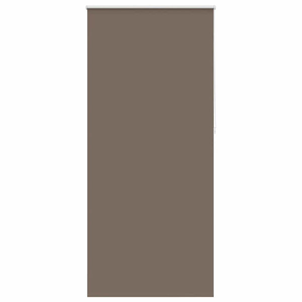 vidaXL Blackout Roller Blind 104.4 x 230 cm, Fabric Width 100 cm, Coffee Brown