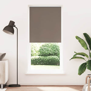vidaXL Blackout Roller Blind 104.4 x 230 cm, Fabric Width 100 cm, Coffee Brown