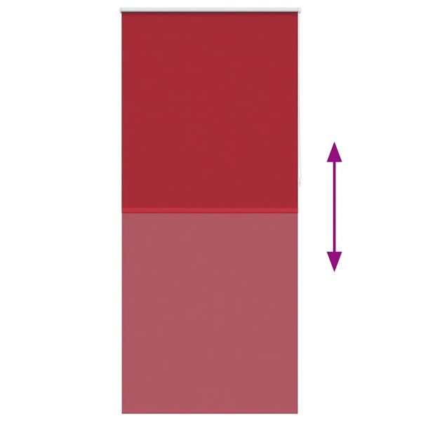 vidaXL Blackout Blind 104.4 x 230 cm, fabric width 100 cm, red