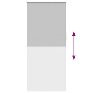 vidaXL Blackout Blind 104.4 x 230 cm, fabric width 100 cm, grey