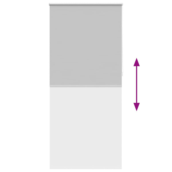 vidaXL Blackout Blind 104.4 x 230 cm, fabric width 100 cm, grey