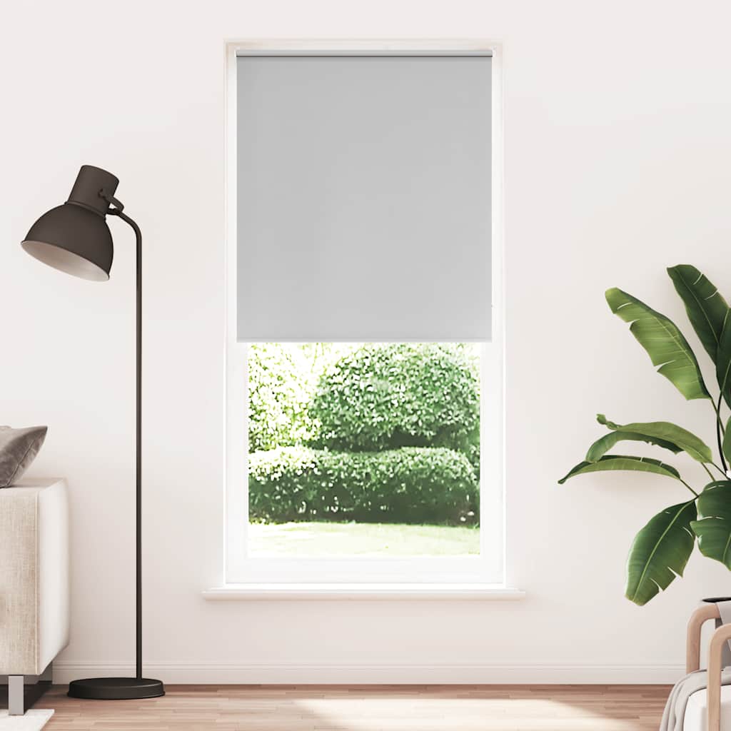 vidaXL Blackout Blind 104.4 x 230 cm, fabric width 100 cm, grey