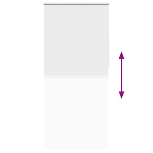 vidaXL Blackout Roller Blind 124.4 x 230 cm, Fabric Width 120 cm, White