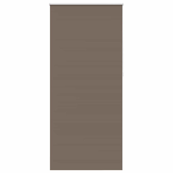 vidaXL Blackout Roller Blind 124.4 x 230 cm, Fabric Width 120 cm, Coffee Brown