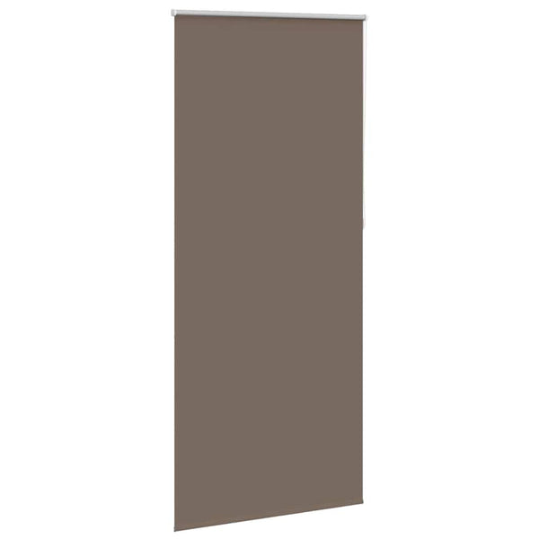 vidaXL Blackout Roller Blind 124.4 x 230 cm, Fabric Width 120 cm, Coffee Brown