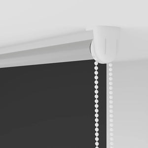 vidaXL Blackout Roller Blind 124.4 x 230 cm, fabric width 120 cm, black