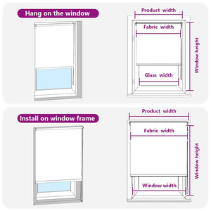 vidaXL Blackout Blind 144.4 x 230 cm, Fabric Width 140 cm, Off-White