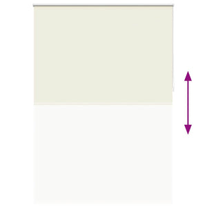 vidaXL Blackout Blind 144.4 x 230 cm, Fabric Width 140 cm, Off-White