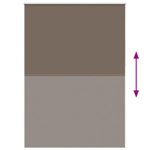 vidaXL Blackout Roller Blind 144.4 x 230 cm, fabric width 140 cm, coffee brown