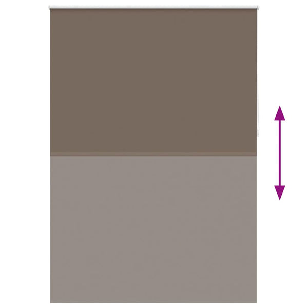 vidaXL Blackout Roller Blind 144.4 x 230 cm, fabric width 140 cm, coffee brown