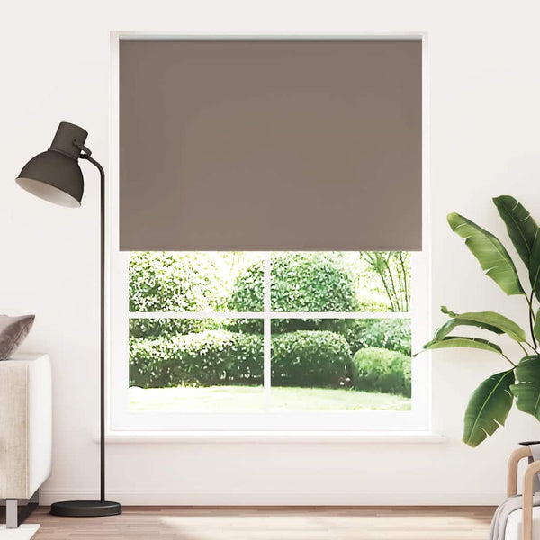 vidaXL Blackout Roller Blind 144.4 x 230 cm, fabric width 140 cm, coffee brown