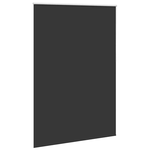 vidaXL Blackout Blind 144.4 x 230 cm, Fabric Width 140 cm, Black