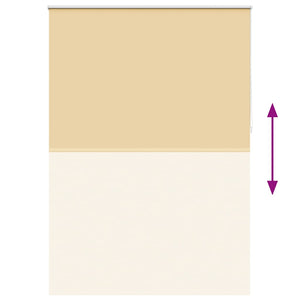 vidaXL Blackout Roller Blind 164.4 x 230 cm, fabric width 160 cm, Beige