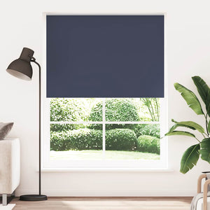 vidaXL Blackout Blind 164.4 x 230 cm, Fabric Width 160 cm, Navy Blue