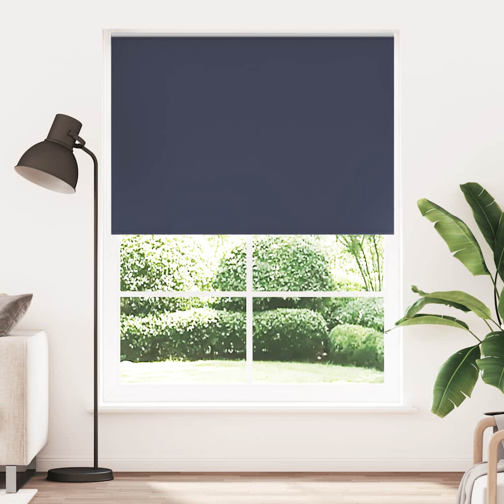 vidaXL Blackout Blind 164.4 x 230 cm, Fabric Width 160 cm, Navy Blue