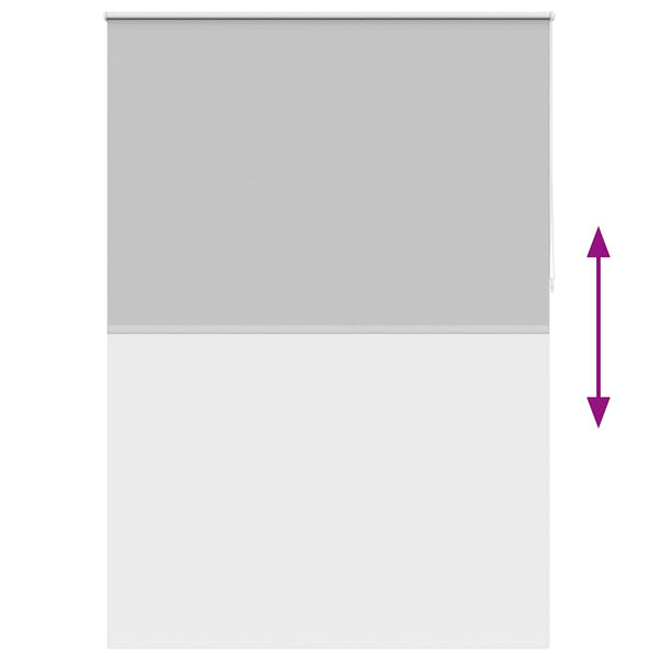vidaXL Blackout Roller Blind 164.4 x 230 cm, fabric width 160 cm, grey