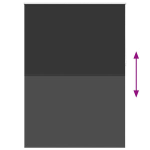 vidaXL Blackout Blind 164.4 x 230 cm, Fabric Width 160 cm, Black