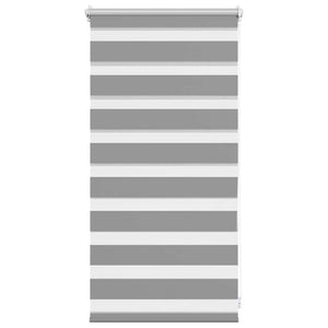 vidaXL Zebra Roller Blind 40.9 x 100 cm, Fabric Width 36.7 cm, Grey