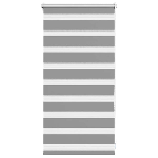 vidaXL Zebra Roller Blind 40.9 x 100 cm, Fabric Width 36.7 cm, Grey