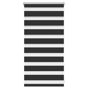 vidaXL Day and Night Roller Blind 40.9 x 100 cm, fabric width 36.7 cm, black
