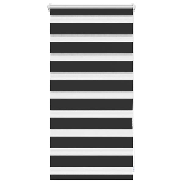 vidaXL Day and Night Roller Blind 40.9 x 100 cm, fabric width 36.7 cm, black