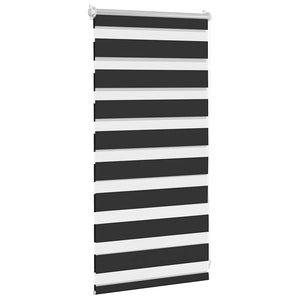 vidaXL Day and Night Roller Blind 40.9 x 100 cm, fabric width 36.7 cm, black