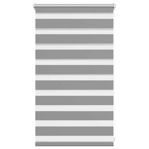 vidaXL Zebra Roller Blind 50.9 x 100 cm, fabric width 46.7 cm, grey